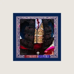 pañuelo de bolsillo de seda morante de la puebla